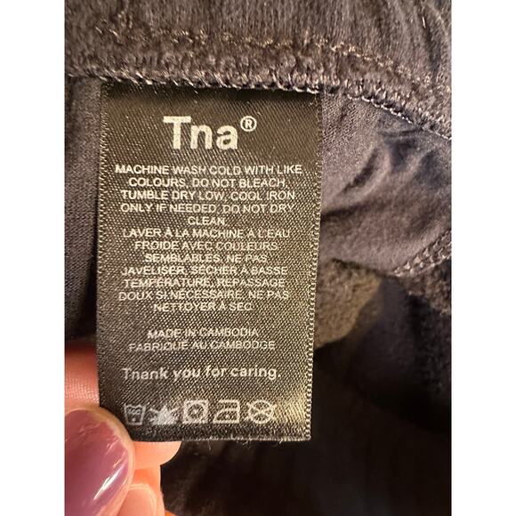 Tna CozyAF Black Fleece Lounge Shorts - Picture 7 of 8